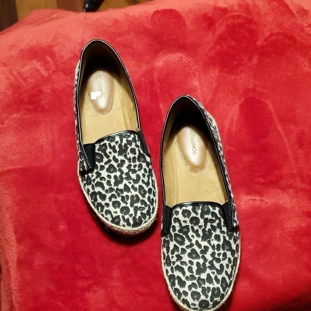 GH Bass Leopard Espadrille Size 7.5M